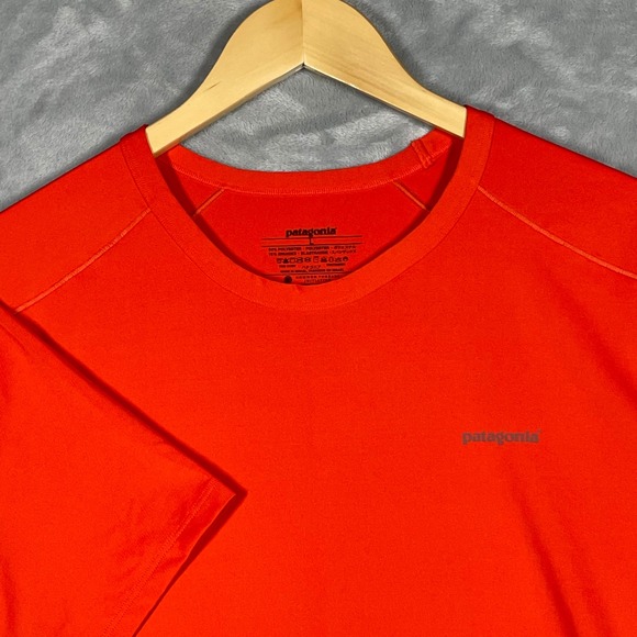 Patagonia Other - Patagonia Mens Capilene Daily T-Shirt Orange Short Sleeve Athletic 45600 Size L